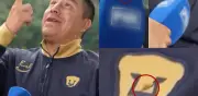 Efraín Juárez genera polémica al limpiar popó de pájaro con el escudo de Pumas en entrevista