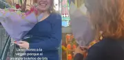 Fan de BTS agradece a la Virgen con flores por boletos