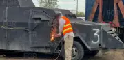 FGR destruye segundo lote de 'monstruos' blindados en Tamaulipas