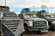 Fuerzas de Seguridad Destruyen 18 Vehículos Blindados del Crimen en Tamaulipas