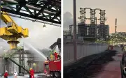 Incendio en Refinería Dos Bocas: 150 Elementos Controlan Fuego en Bodega de Coque
