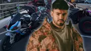 Influencer Adriano Zendejas vive susto al creer que robaron su moto BMW en transmisión en vivo