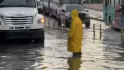 Lluvias intensas causan caos vial e inundaciones en Ecatepec, Estado de México