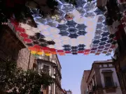 Mural aéreo de rafia de Etzatlán transforma el Centro Histórico de Guadalajara