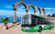 Puerto Vallarta estrena camiones 100% eléctricos con tarifa de 5 pesos para estudiantes