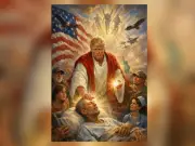 Trump elimina imagen blasfema donde se representa como Jesucristo tras críticas