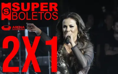 8 conciertos en Arena Guadalajara al 2x1 en Superboletos hoy