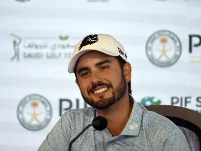 Abraham Ancer y Santiago De la Fuente en el Korea Open Golf Championship