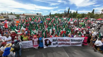 Ariadna Montiel presume 20 mil asistentes a marcha contra Maru Campos en Chihuahua