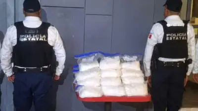 Aseguran 27 kilos de droga y detienen a dos en Tula, Hidalgo