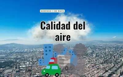 Calidad del aire en AMG: 3 de mayo sin contingencia