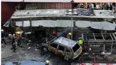 Choque tren-autobús en Bangkok: 8 muertos y 35 heridos