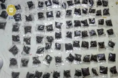 Decomisan 900 dosis de droga en tres cateos en CDMX
