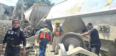 Descarrilamiento de tren en Córdoba, Veracruz, sin heridos