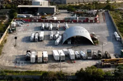 Descubren túnel que conectaba con predio de Pemex en México