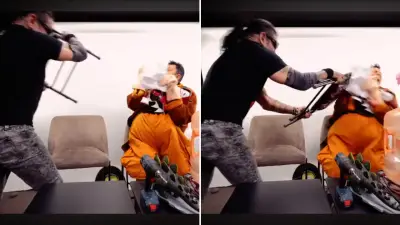 El Cibernético golpea a Luisito Rey con silla tras bromas en entrevista