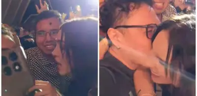 Fan cambia letra de Belinda y ella le otorga '50 puntos' en Puebla