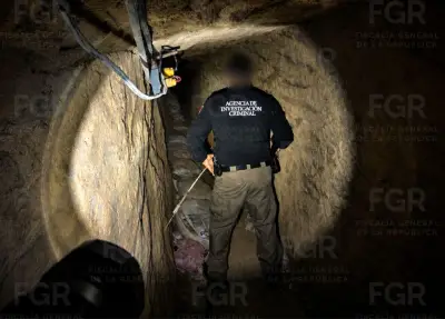 FGR asegura túnel para huachicol conectado a ductos de Pemex en NL