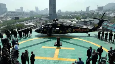 Fortalece NL vigilancia aérea con segundo helicóptero Black Hawk