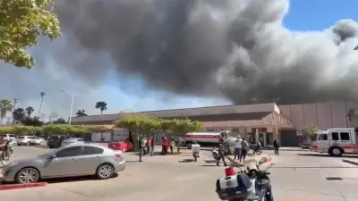 Incendio en Plaza Ley Palmas: Misión ECO desplegada por Sheinbaum