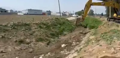 Inicia limpieza de cauces en Chalco para prevenir inundaciones