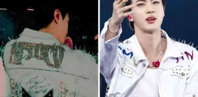 Jin de BTS luce chamarra de Místico en concierto en México
