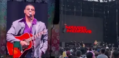 Manuel Medrano detiene concierto en Tecate Emblema por pelea entre asistentes