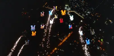 Mau Otero rompe récord Guinness: mayor formación nocturna en wingsuit