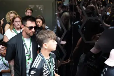 Messi causa alboroto en el Gran Premio de Miami