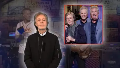 Paul McCartney se queda boquiabierto al ver a Will Ferrell y Chad Smith juntos