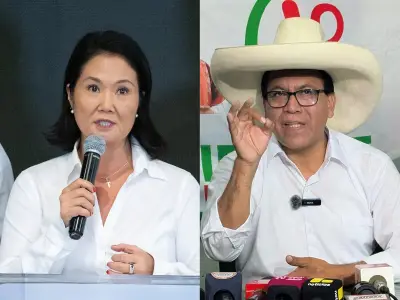 Perú: Keiko Fujimori y Roberto Sánchez disputarán la presidencia en segunda vuelta