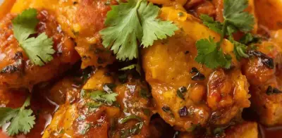 Pollo en salsa de mango y habanero: sabor tropical mexicano