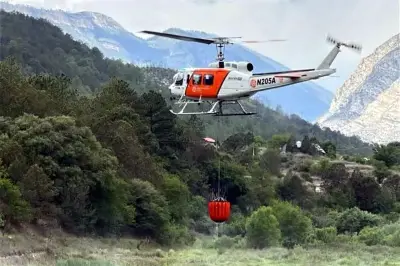 Rayo provoca incendio forestal en la Sierra de Santiago, Nuevo León