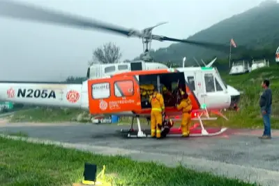 Reportan incendio forestal en la Sierra de Santiago