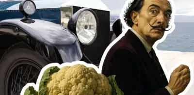 Salvador Dalí llenó su Rolls-Royce de coliflores: una lección de arte surrealista