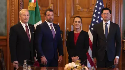 Sheinbaum recibe a Mullin; refuerzan cooperación bilateral en seguridad