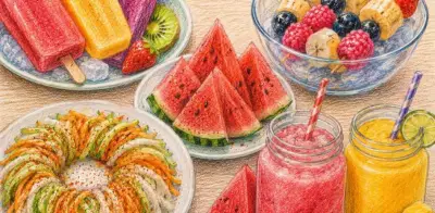 Snacks refrescantes y saludables para combatir el calor