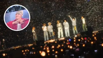 V de BTS regaña a fans en EU por falta de energía en concierto