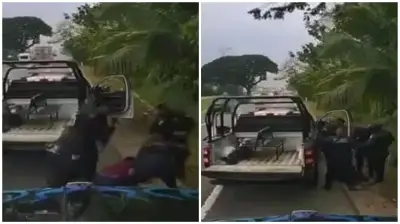 Video muestra agresión policial a conductor de grúa en Cunduacán, Tabasco