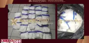 Aseguran 27 kg de cristal en Hidalgo; dos detenidos