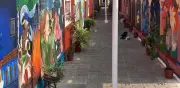 Callejón del Espanto en Tlacotalpan se vuelve corredor de murales