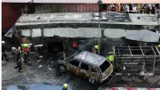 Choque tren-autobús en Bangkok: 8 muertos y 35 heridos