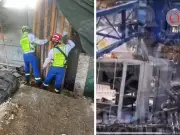 Colapsa grúa en Roma Sur: cinco heridos en edificio en construcción