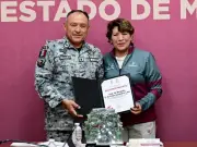 Delfina Gómez reconoce labor de coordinador de GN en Edomex