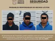 Detienen a tres por robo en casetas de peaje en autopista Toluca-Zitácuaro