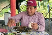 Dirigente de Morena en Tabasco es exhibido comiendo tortuga protegida