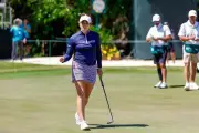 Gaby López cierra primera ronda en cuarto lugar en golf