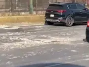 Grieta en Circuito Interior genera alerta en CDMX
