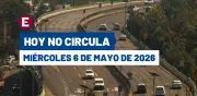 Hoy No Circula miércoles 6 mayo 2026: autos con engomado rojo y placas 3 y 4