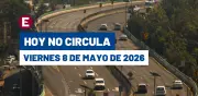Hoy No Circula viernes 8 mayo 2026: autos con engomado azul descansan